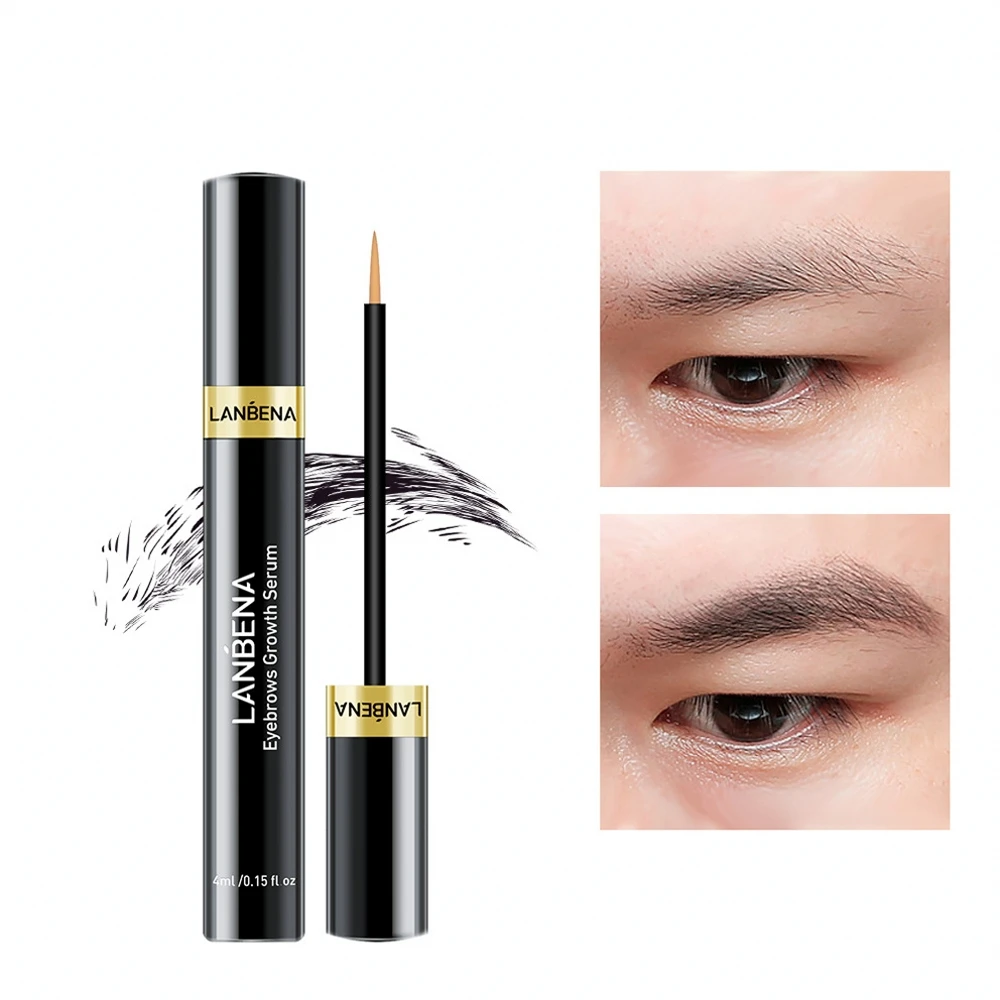 

LANBENA Eyebrow Growth Serum Longer Fuller Thicker Nourish Eye Brow Enhancer Eyelash Hair Growth Cosmetics Makeup Beauty