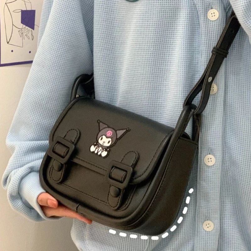 

Kawaii Clow M Cambridge Satchel Cartoon Animation Pure Black Small Square Bag All-Match Underarm Bag Shoulder Bag