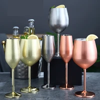 220500ml stainless steel wine glasses goblet drinkware bar champagne goblet whiskey cup cocktail glasses plated wine set
