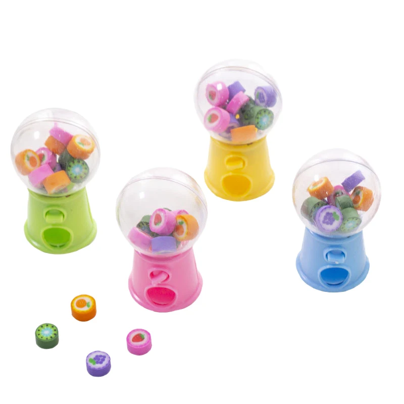 

Creative Mini Fruit Gashapon Eraser Machine Eraser Dispenser Kids Stationary School Supplies Children Gift Promotion