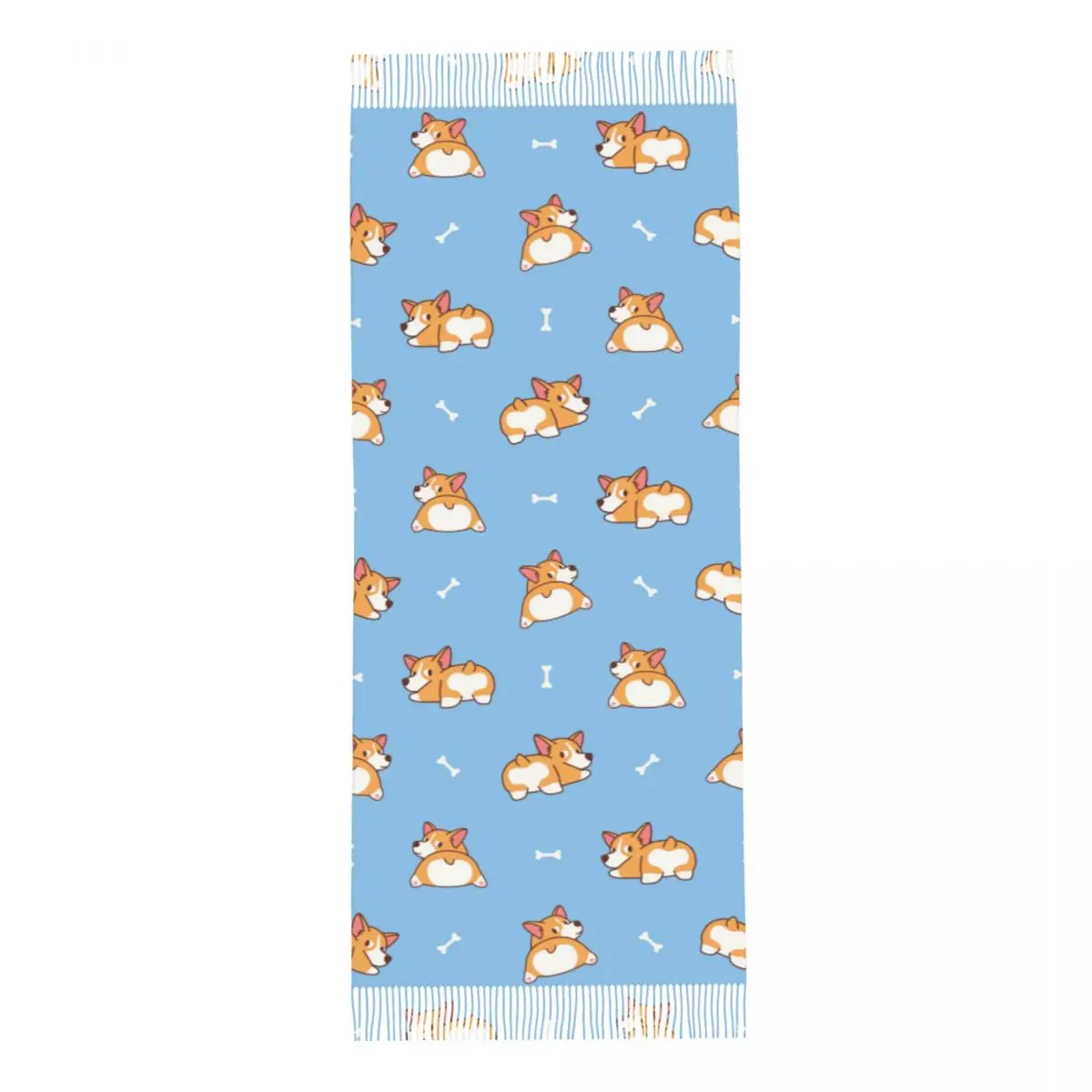 Симпатичный вельский корги шарф для женщин зимние теплые шали из пашмины и