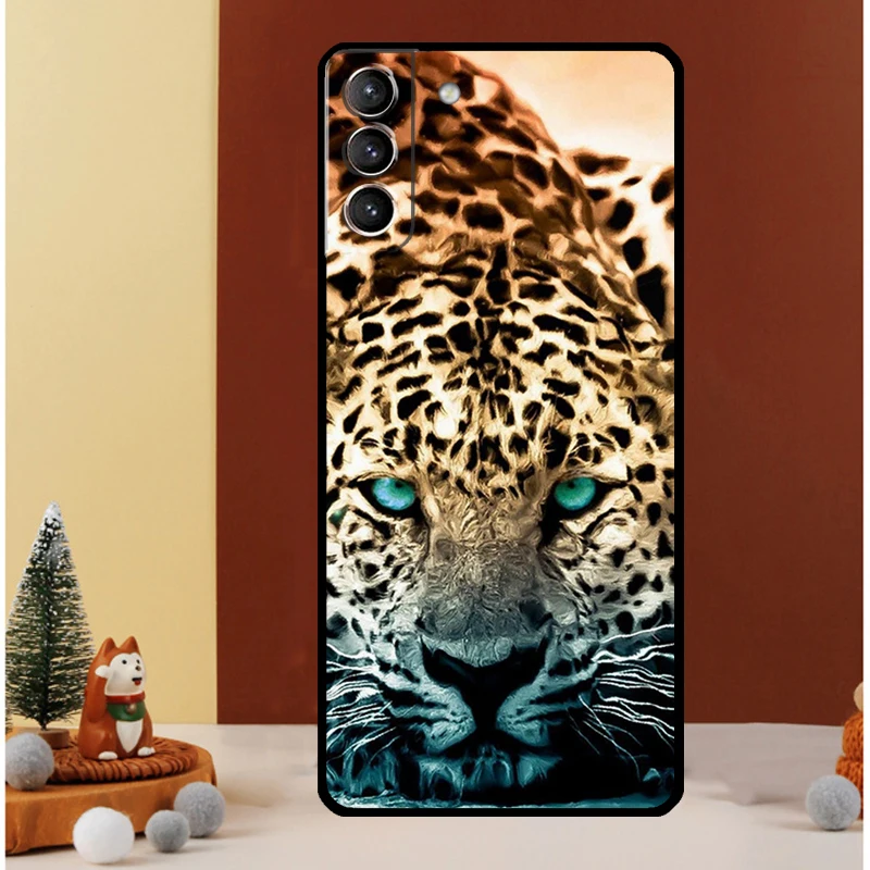 Фото Чехол Cheetah Panther Snow Cheetah для Samsung Galaxy S25 S26 Ultra S21 S22 S20 S23 S24 Ultra S10 Plus S25 FE Cover Funda №2