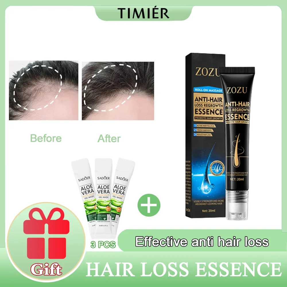 

Fast Hair Growth Essence Effective Anti Hair Loss Serum Baldness Repair Hereditary Postpartum Seborrheic Hair Loss oil Care