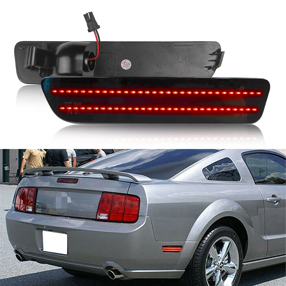 

2Pcs Red Car LED Rear Side Marker Light for Ford Mustang 2005 2006 2007 2008 2009 LED Fender Indicator Lamp 12V For Ford Mustang