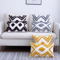 tufted cushion cover bohemian style geometric pattern design decorative pillow case for sofa living room home 45x45cm30x50cm