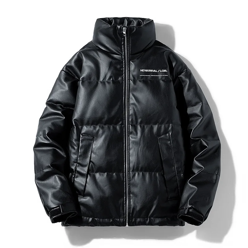 2022 Winter Men's Fur Jacket Down Jacket Fashion Brand Simple Hong Kong Trend Stand Collar 90% Down Jacket Men Down Jacket
