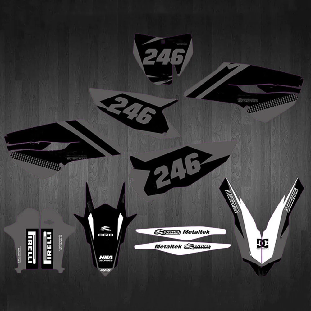 Для Husqvarna TC FC 2014 2015 125 150-450 Бесплатный фон под заказ графические наклейки Delcas для TE