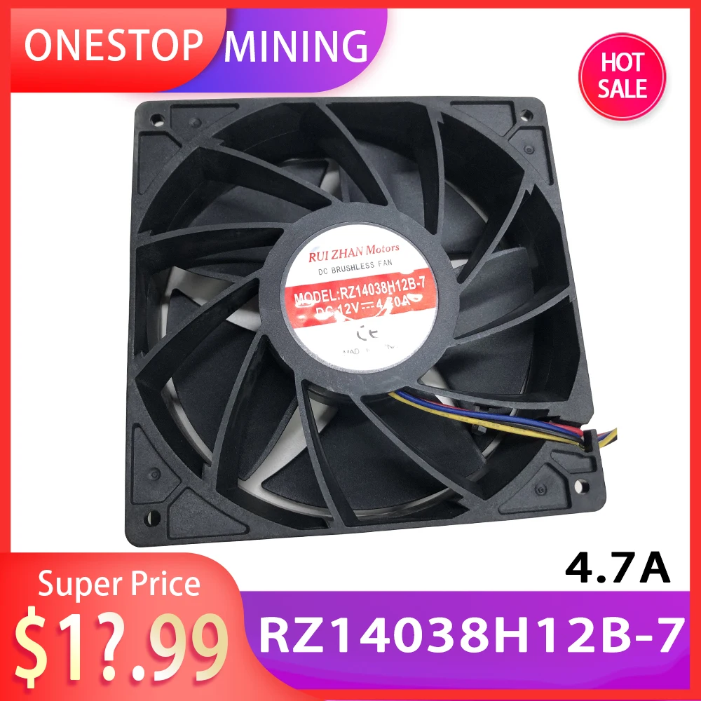 

Вентилятор охлаждения для майнинга биткоинов Whatsminer M30 M21, 12 В постоянного тока, 7500 А, 4 контакта, об/мин