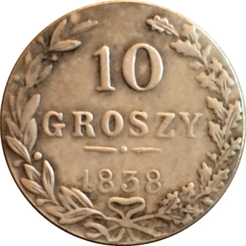 

Польша 1835 ~ 1840 латунная позолоченная памятная Коллекционная монета подарок удачная монета