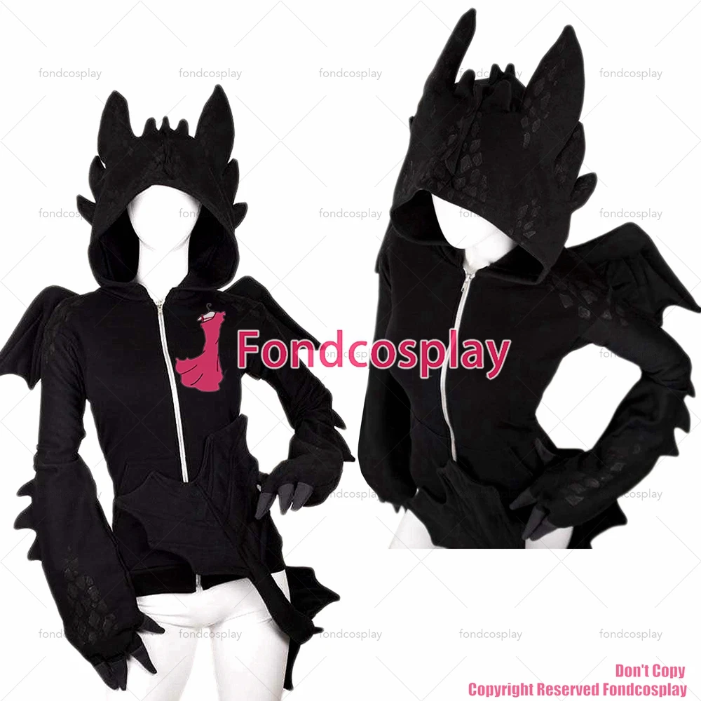

fondcosplay How To Train Your Dragon Nightfury Toothless Dragon Hoodie Movie jacket Cosplay Costume Tailor-made[G1385]