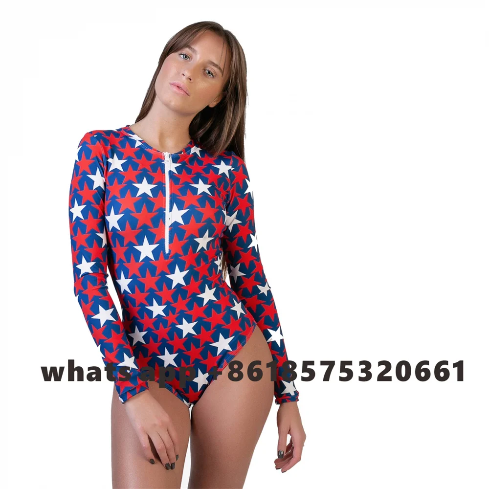 

New One-Piece Swimsuit Closed Long Sleeve Swimwear For Sports Surfing Bodysuit Women Swimming Bathing Suit Beachwear Pool Bather