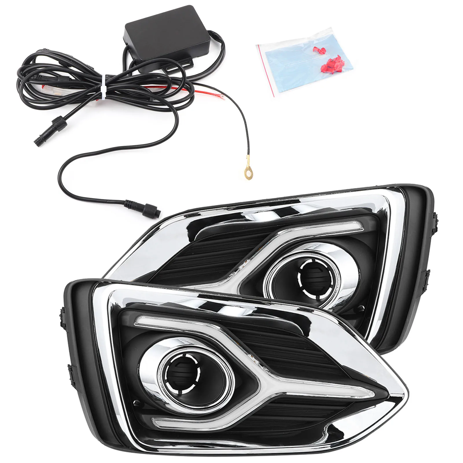 Car LED DRL Daytime Running Light High Brightness Fit for Hyundai Accent 2017-2019 daytime daytime