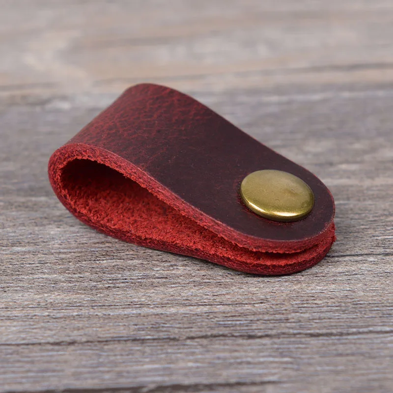 Держатель для кабеля из натуральной кожи