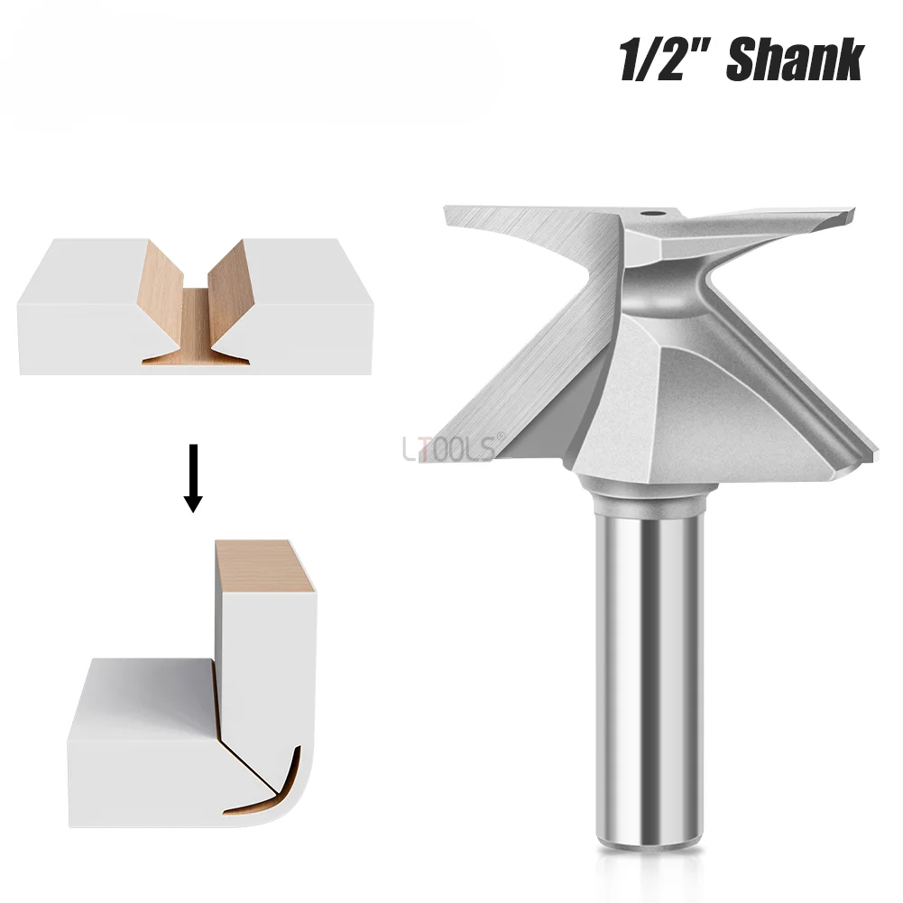 Фрезы для деревянных дверей и стен шкафов хвостовик 1/2 дюйма 12 мм сплав R18 R30