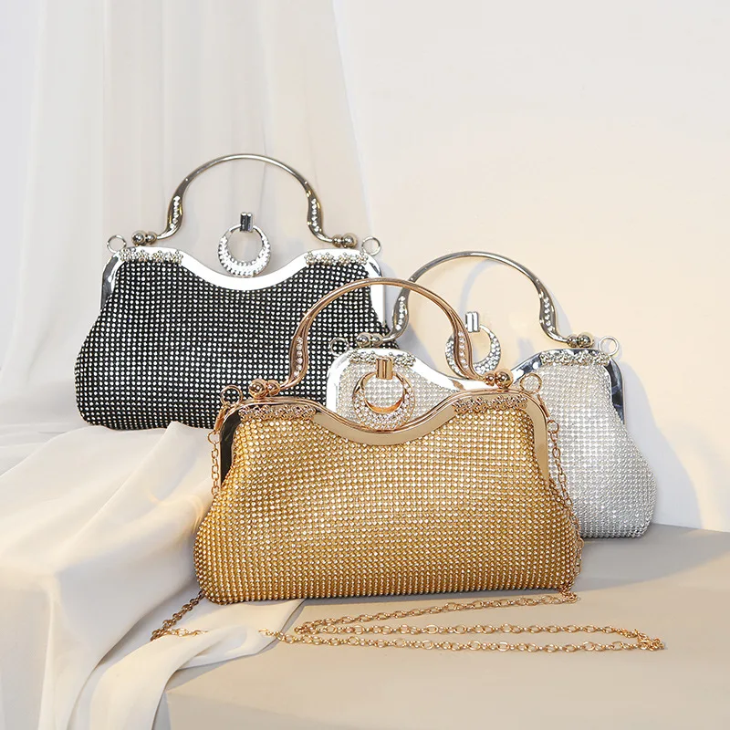 

Rhinestone Evening Bag Party Clutch Women Dress Crossbag Wedding Bag Shining