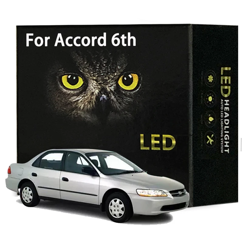 

16Pcs Canbus Led Interior Light Kit For Honda Accord 6th Gen 1998 1999 2000 2001 2002 Dome Map Trunk Door Lamp