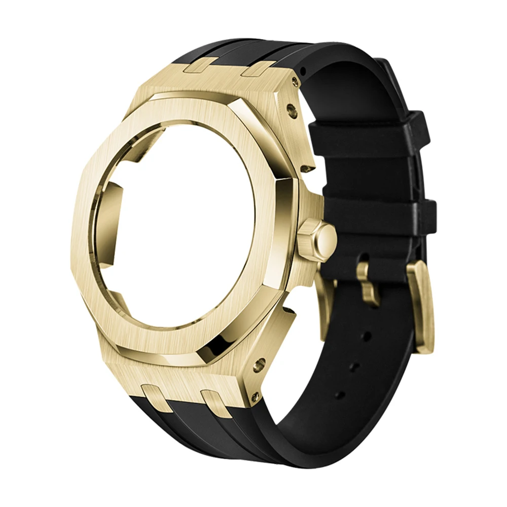 

Металлический Чехол GA2100 GA2110 Casioak с короной и резиновым ремешком с модифицированными аксессуарами инструменты винты