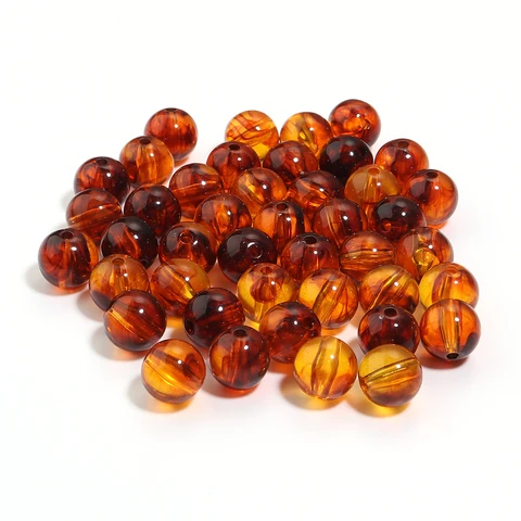 diycabochon Акриловые бусины янтарного цвета 6-20 мм