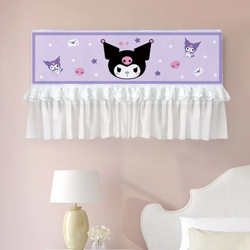

Kawaii Sanrio Kuromi Cute Animation Air Conditioner Cover Hanging Unit Air Conditioner Cover Summer Windscreen Shade