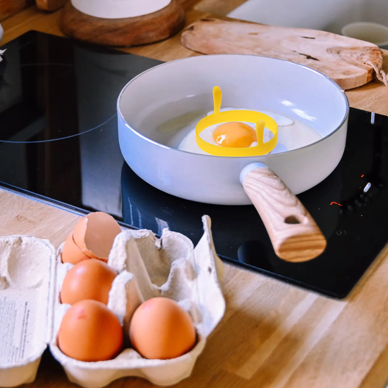 

Egg Mold Ring Silicone Rings Cooking Fried Pancake Omelette Round Mcmuffin Frying Poacher Nonstick Muffin Fry Poached Mould