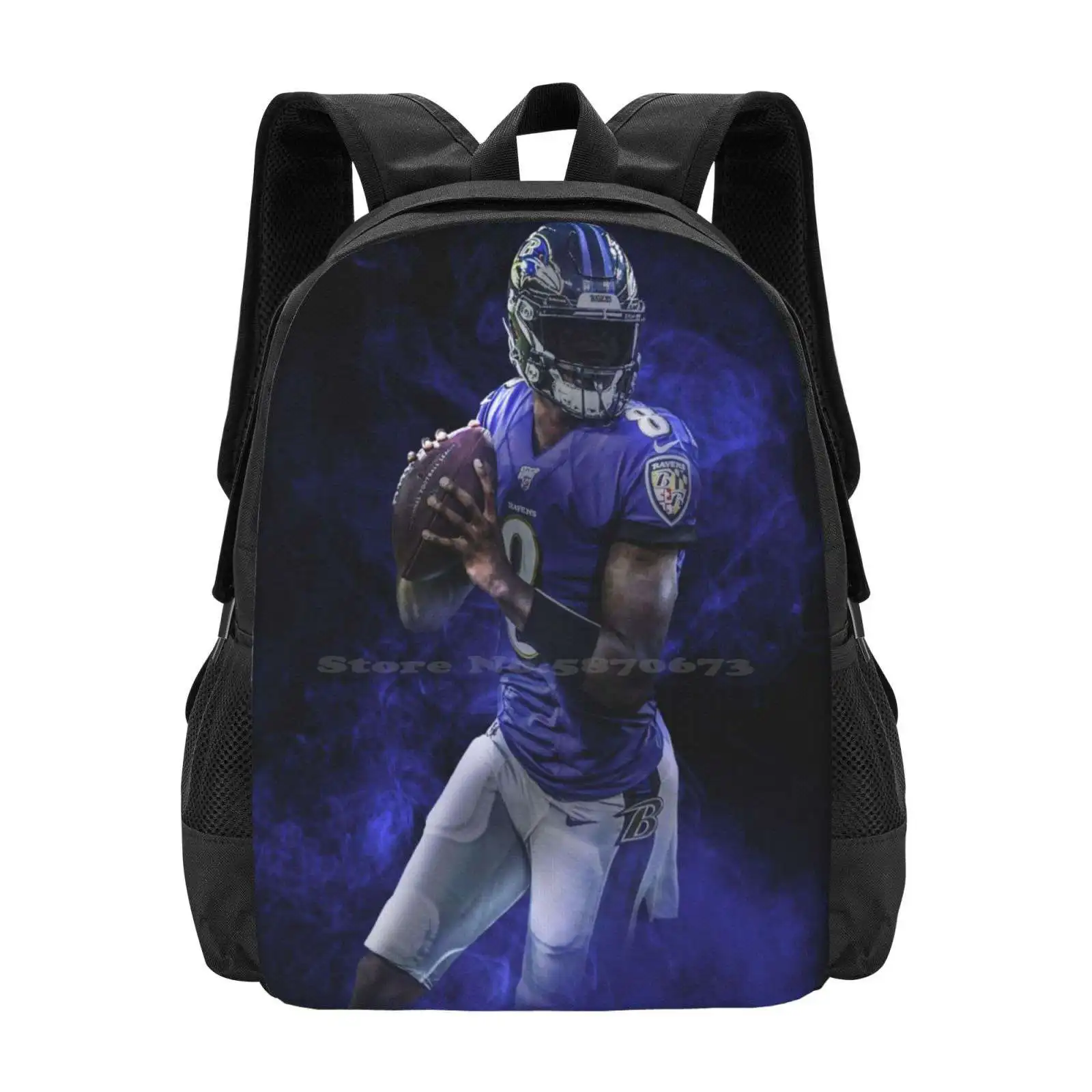 

Lamar Baltimore Sports Art Hot Sale Backpack Fashion Bags