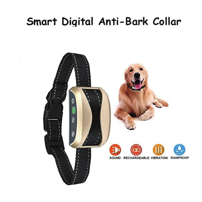 

Rechargeable Bark Stopper Automatic Anti Barking Dog Collar Effective Stop Barking IP67 Waterproof Collar For Dog