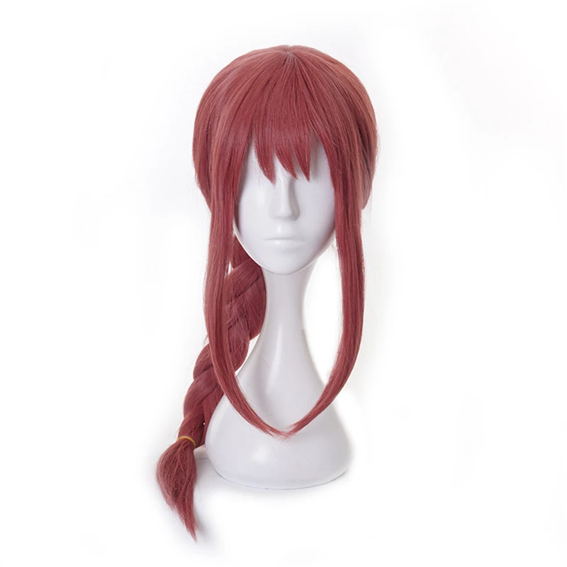 

Makima Cosplay Wig Anime Chainsaw Man Cosplay Long Pink Braided Synthetic Hair Halloween Party Role Play Wigs
