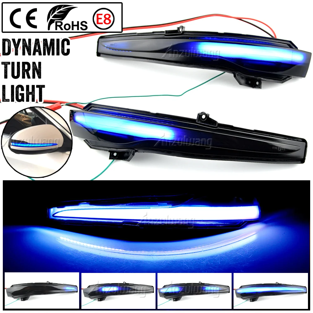 

Dynamic Turn Signal Blinker Sequential Side Mirror Indicator Light For Mercedes Benz C E S GLC W205 X253 W213 W222 V-Class W447