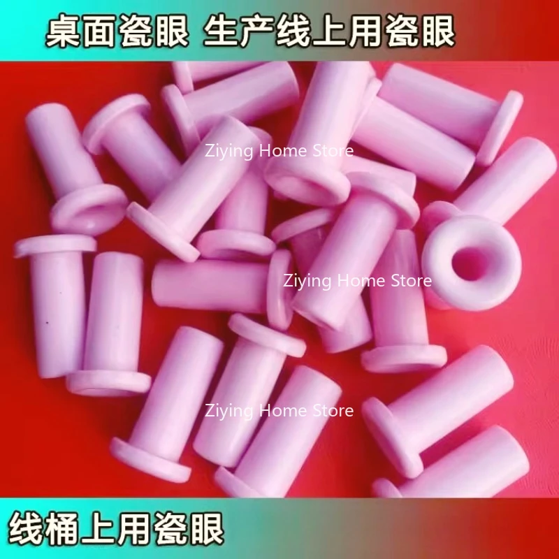 

20 шт., керамические направляющие из глинозема, люверсы, 9*25, фарфоровая трубка с резьбой, внешний диаметр 9, длина, 25 отверстий, 6,5, износостойкие