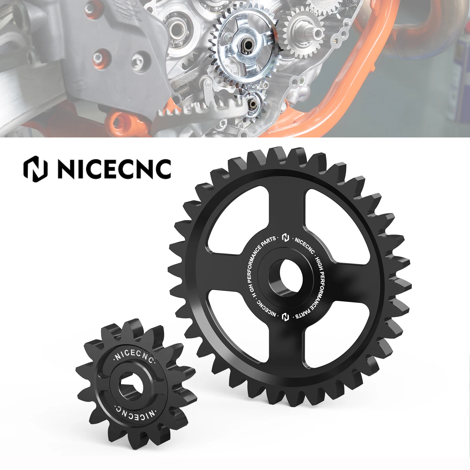 NICECNC шестеренка масляного насоса двигателя для KTM EXC250 SX350F EXC350F XC250F XCF250W Husqvarna FE350 EX350