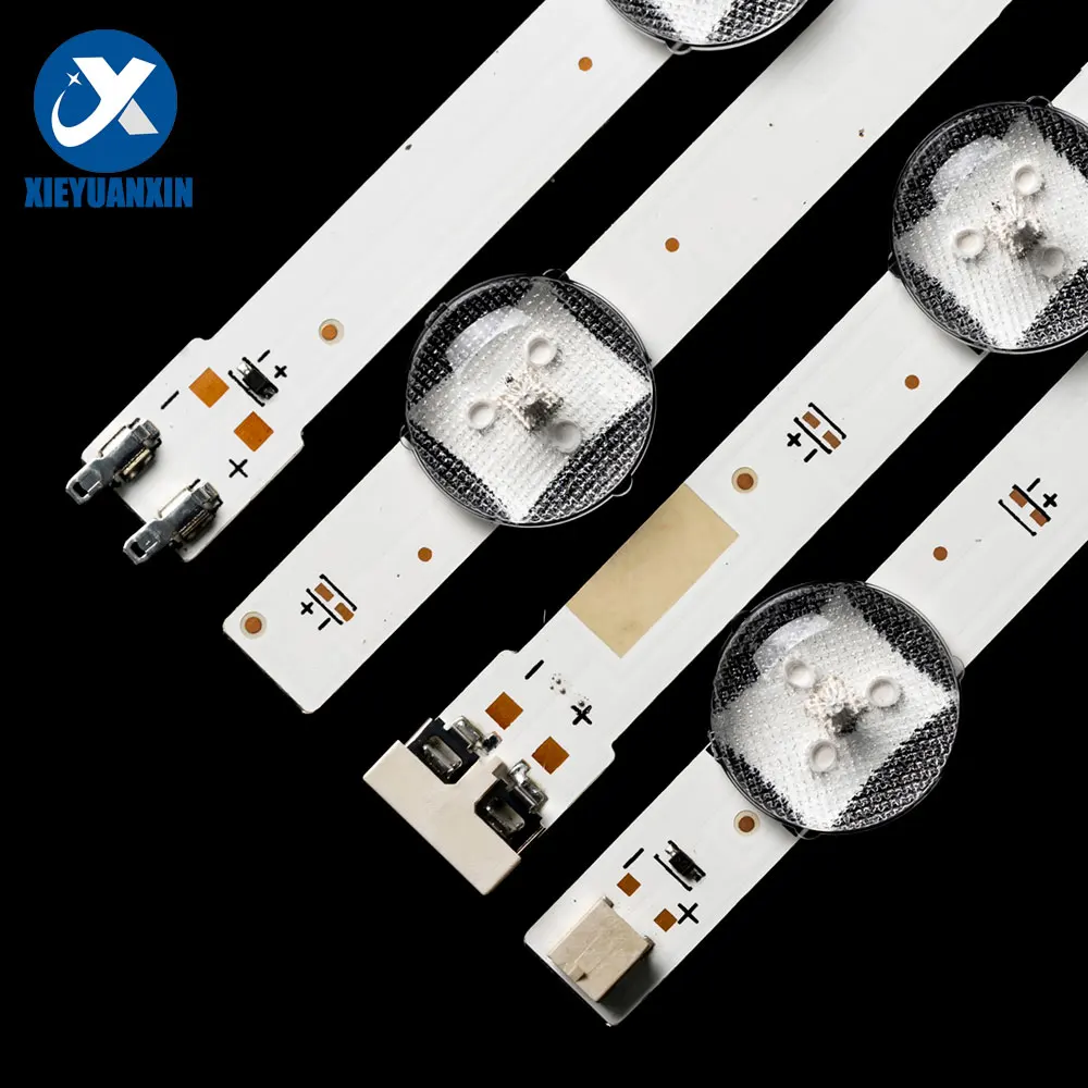 4 пары/комплект светодиодная лента для подсветки телевизора 3 В 1 Вт