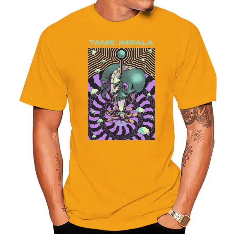 

New Popular Tame Impala Aliens Men's Black T-Shirt Size S-3XL