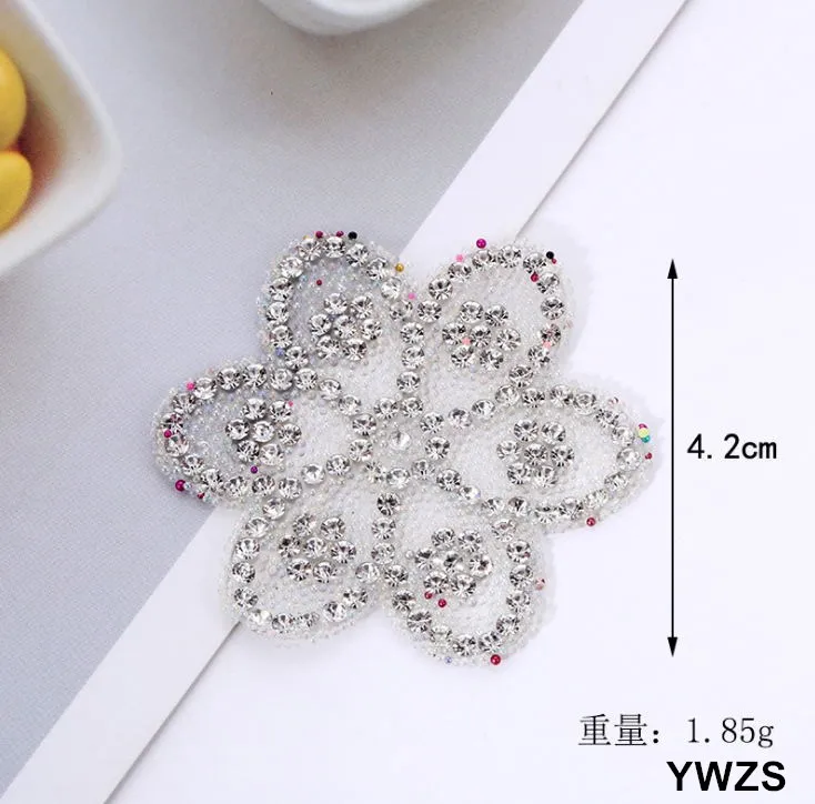 Новое поступление 10 шт. цветы стразы железные нашивки сделай сам исправление