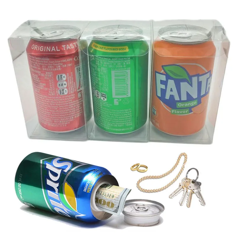 Caja de dinero privada de Cola Fanta, contenedor de almacenamiento oculto, compartimiento de almacenamiento, herramientas al aire libre, 1 unidad