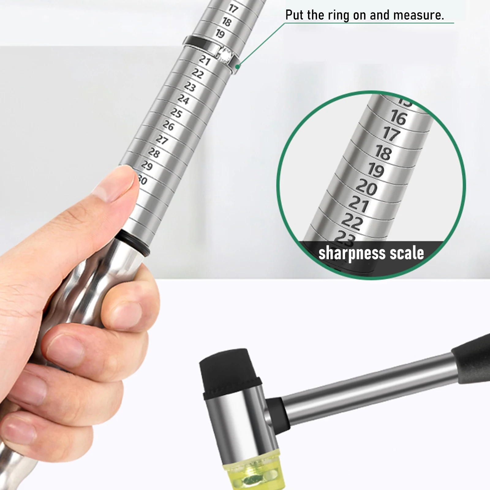 Инструмент для измерения оправки кольца мужчин и женщин аксессуары сделай сам