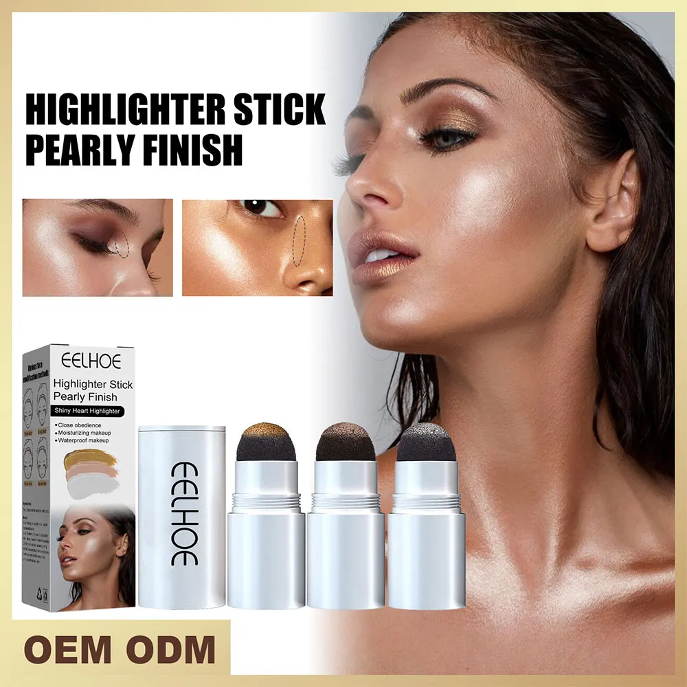 Highlighting Stick Pearl Repair Face Brightening Three-dimensional Collarbone Fine Flash Highlighting Repair One Stick Makeup