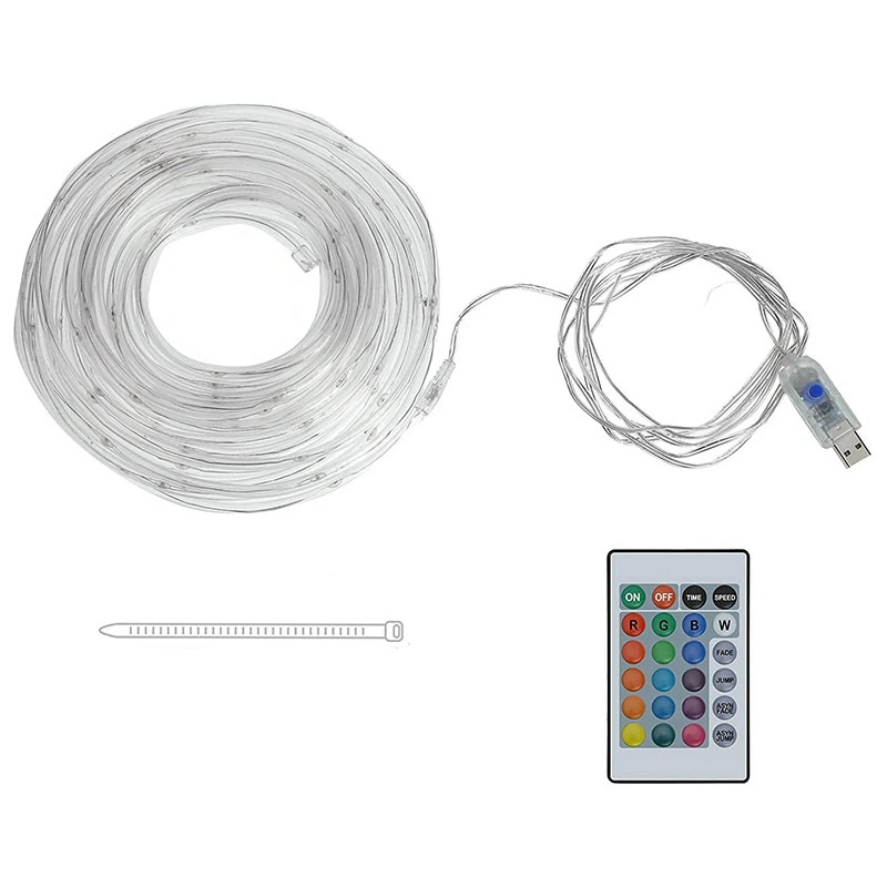 

40 Ft Trampoline Lights 16 Colors Waterproof LED Lights With Remote Control For Play At Night Outdoor Party Decoration