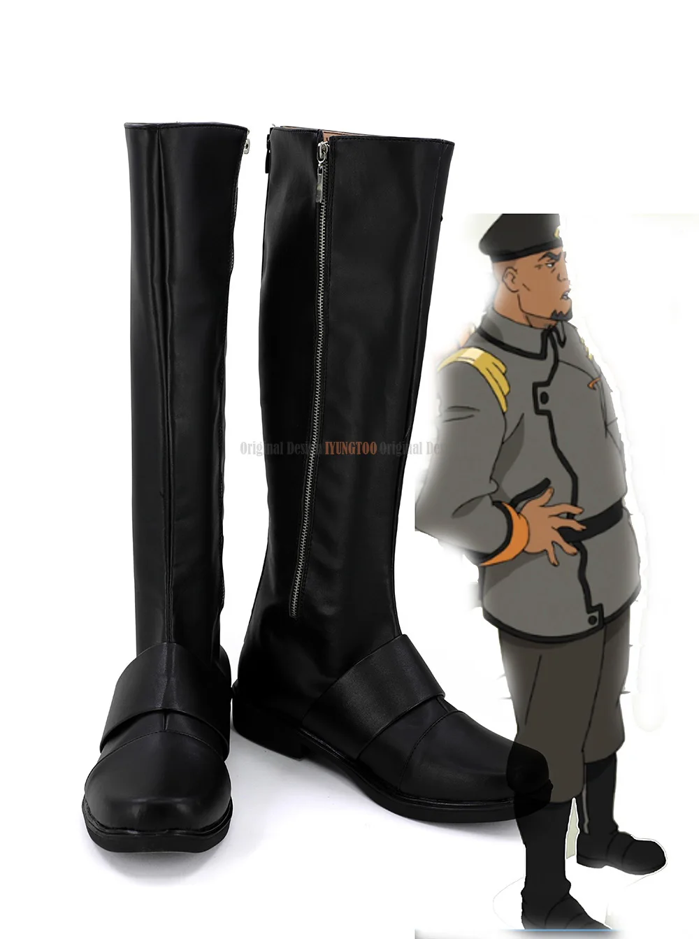 

Commander Iverson Shoes Cosplay Voltron Defender of the Universe Commander Iverson Cosplay Boots Shoes Custom Made
