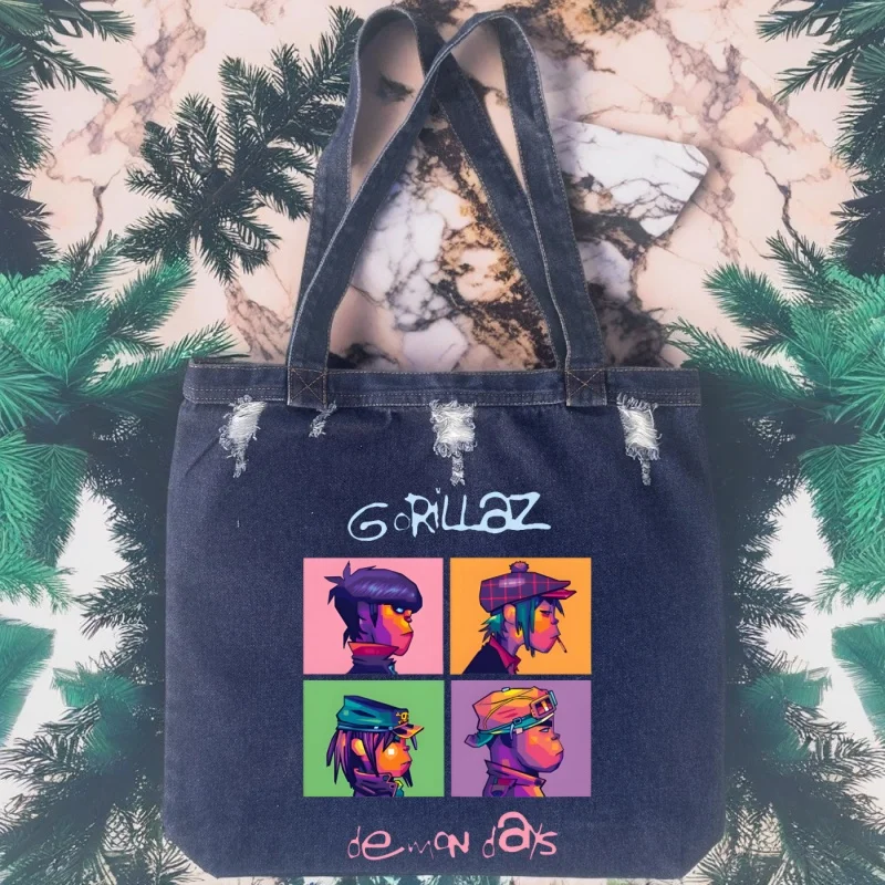 Музыкальная группа Gorillaz PUNK ROCK Музыка Чакахан Лапша Модная женская большая