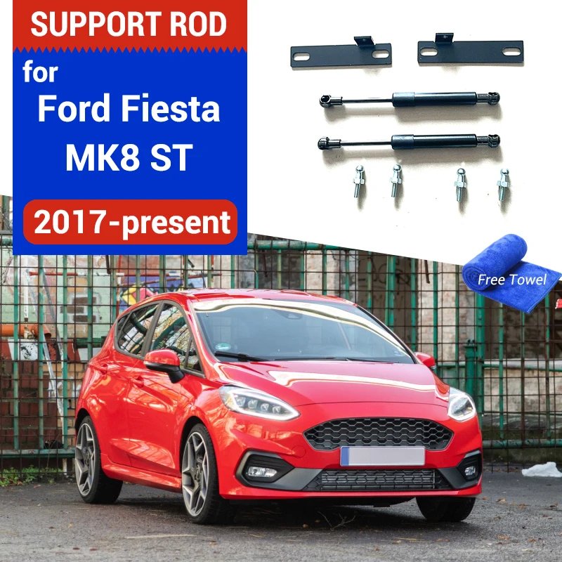 

Car Front Bonnet Hood Modify Gas Damper Lift Support Shock Accessories Absorber Strut Bars for Ford Fiesta ST MK8 2017-2020 2023