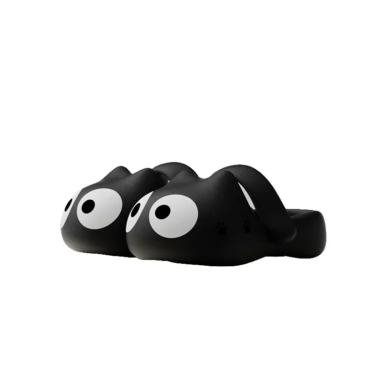 Шлепанцы с вырезами в виде котят женская летняя верхняя одежда новинка 2024