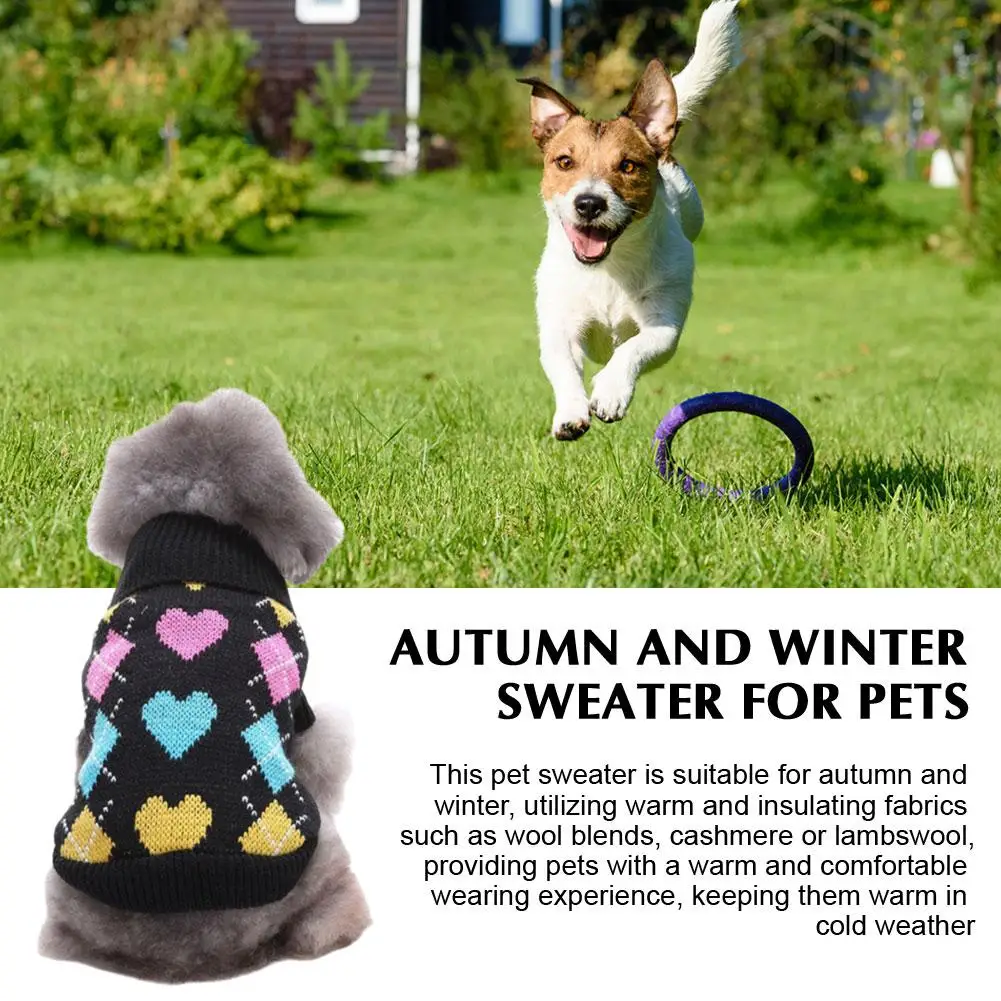 Одежда для домашних животных Black Love Diamond рождественская теплая собака милая