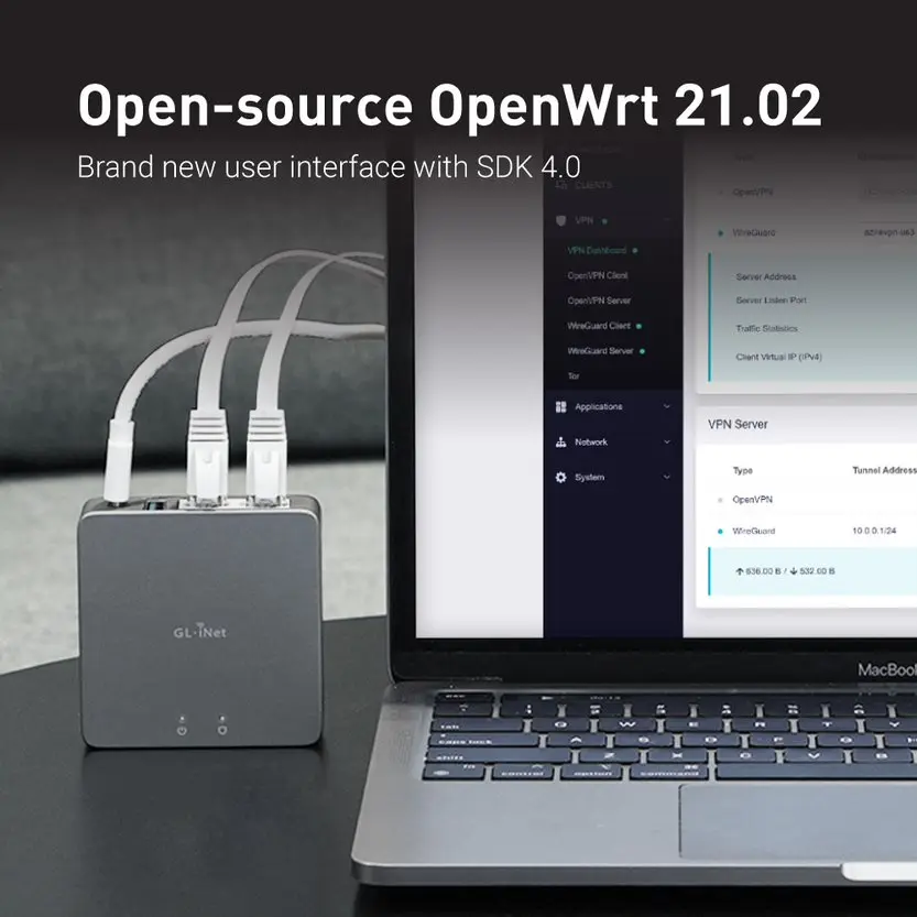 GL-iNET GL-MT2500MT2500A мощный шлюз VPN для дома и офиса и удаленной работы (art.: 3920bed36b07e) - 3920bed36b07e