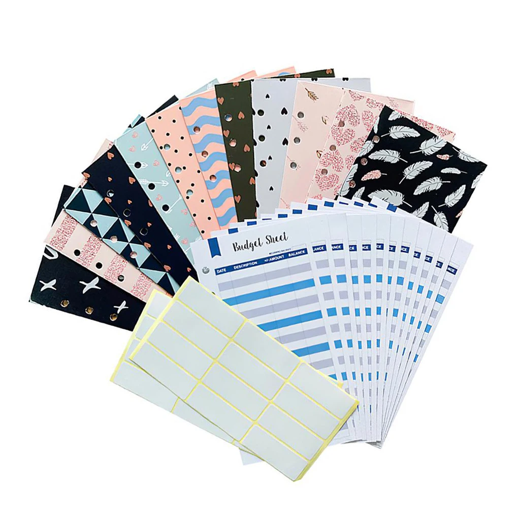 

Cash Envelopes Budgeting Sheets Expense All-in-one Binder Stationery