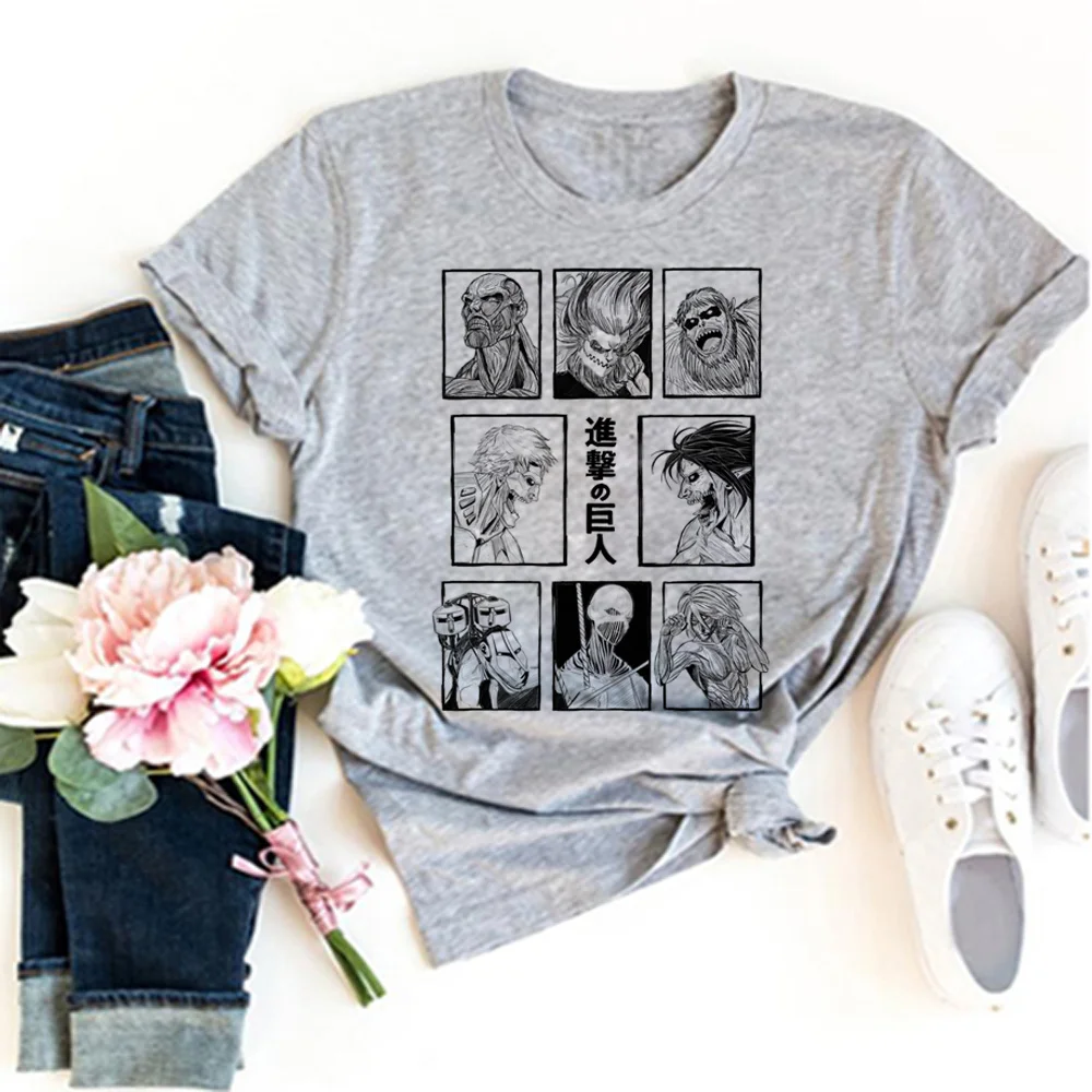 

attacke attack on titan Tee women graphic t shirt female designer harajuku clothes