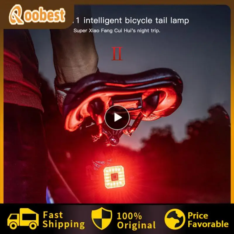

Bike Tail Light Ultra Bright LED Bike Light Rechargeable Auto On/Off IPX4 Waterproof Brake Sensing Light Car Headlight Bulbs