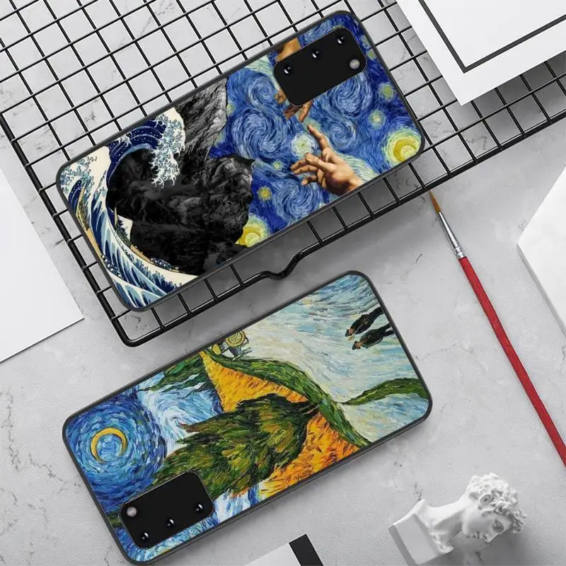 

YNDFCNB Van Gogh oil Art Painting Phone Case for Samsung S10 21 20 9 8 plus lite S20 UlTRA 7edge