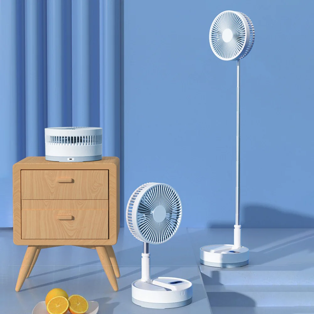 

P10 10800 мАч складной портативный вентилятор с USB дистанционным управлением, бесшумный перезаряжаемый беспроводной напольный стоячий вентиля...