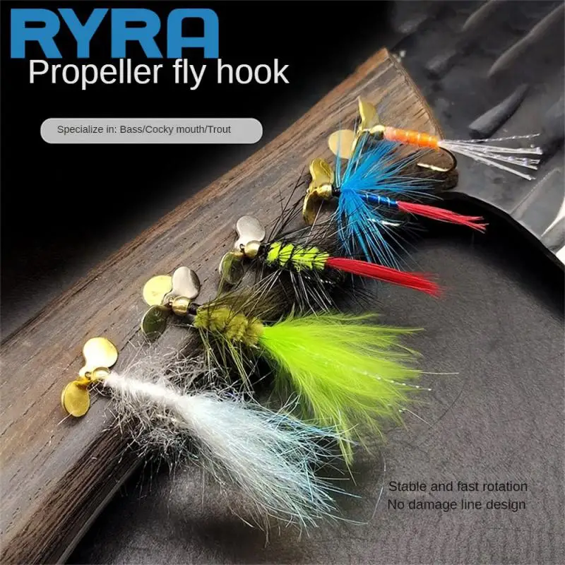 

Fly Hook Propeller Fly High-quality Goods For Fishing Perch/mouth/trout Imitation Fly Fishing Accessories Artificial Bait Luya