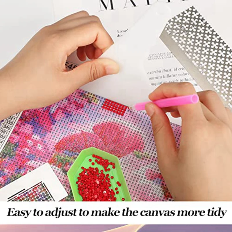 Линейка из нержавеющей стали для алмазной живописи 1 комплект